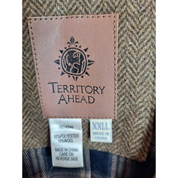 Territory Ahead Men's Brown Polyester Blend Two-Button Blazer Size XXL - Picture 7 of 9